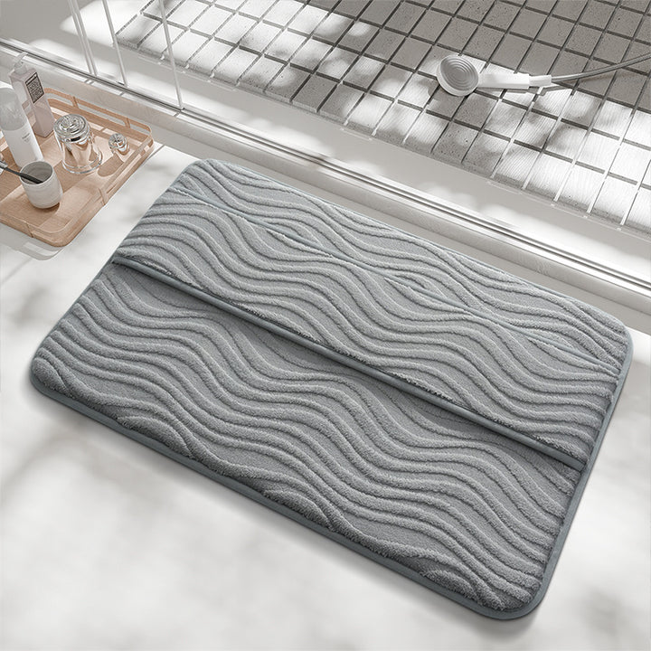 Contoured Memory Foam Bath Mat Bowlift