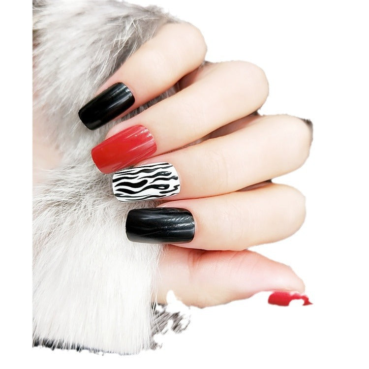 Artistic Colorful Press-On Nail Set