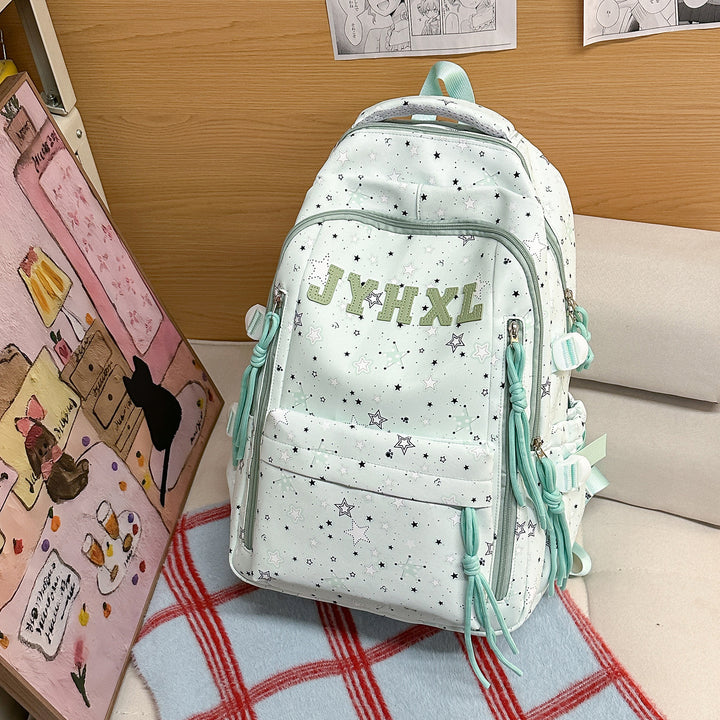 Stylish Star-Printed Backpack Bowlift 1791205378