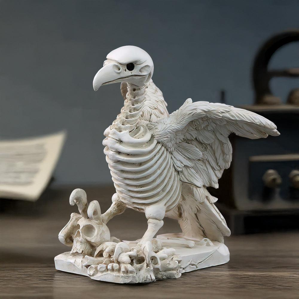Artistic Skeleton Vulture Figurine
