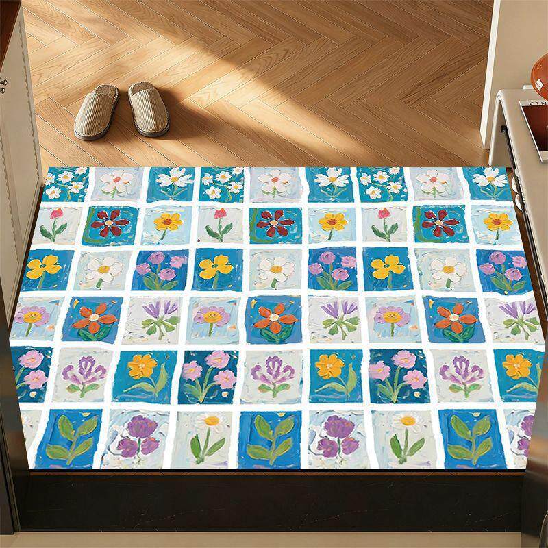 Playful Cartoon-Themed Welcome Mat