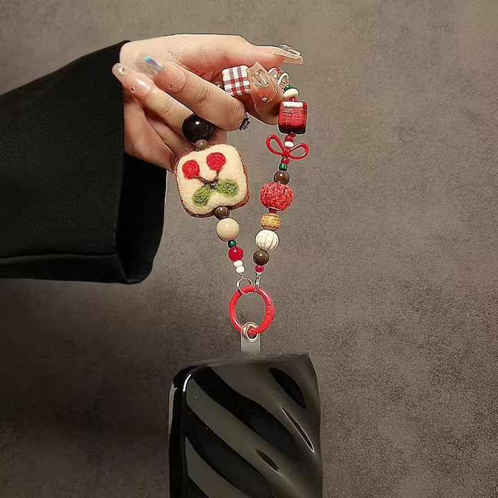 Playful Themed Beaded Keychain Bowlift