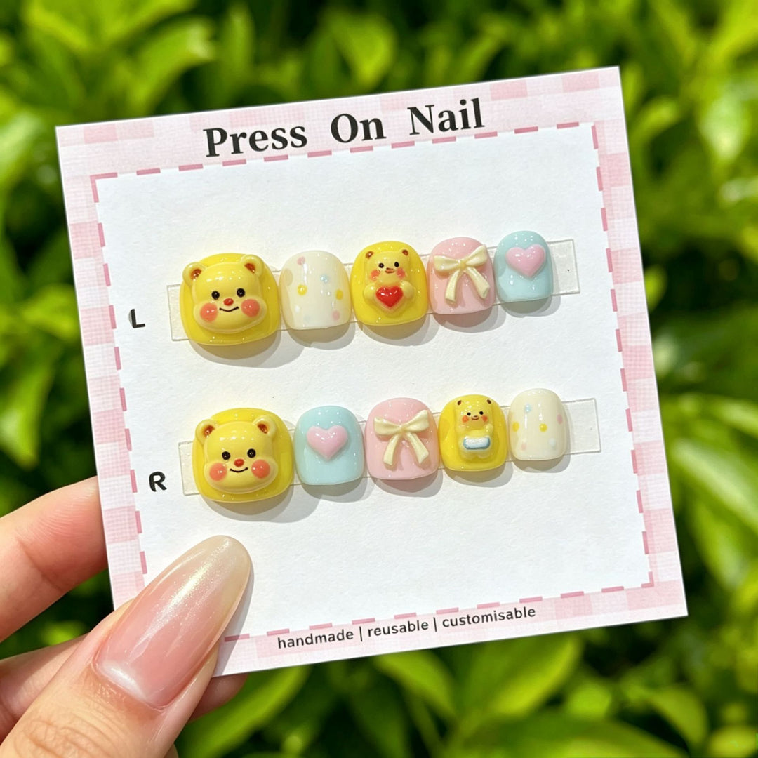 Cute Cartoon-Themed Press-On Nails