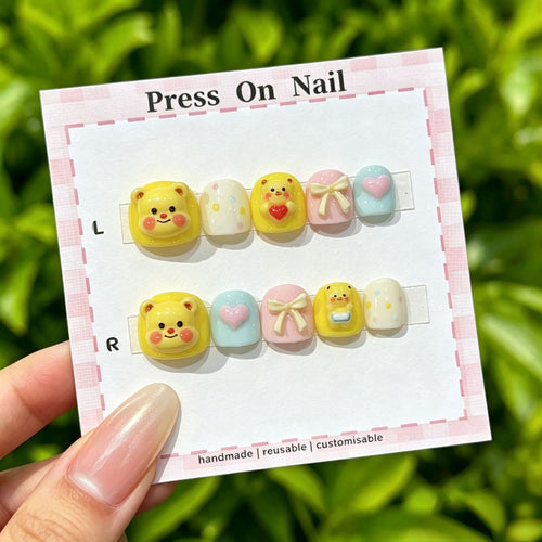 Cute Cartoon-Themed Press-On Nails