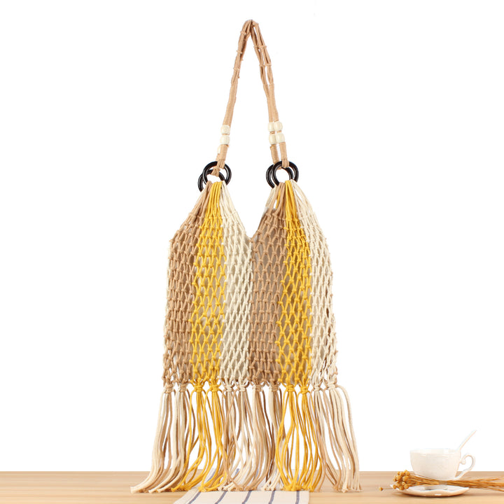 Elegant Macrame Handbag Bowlift