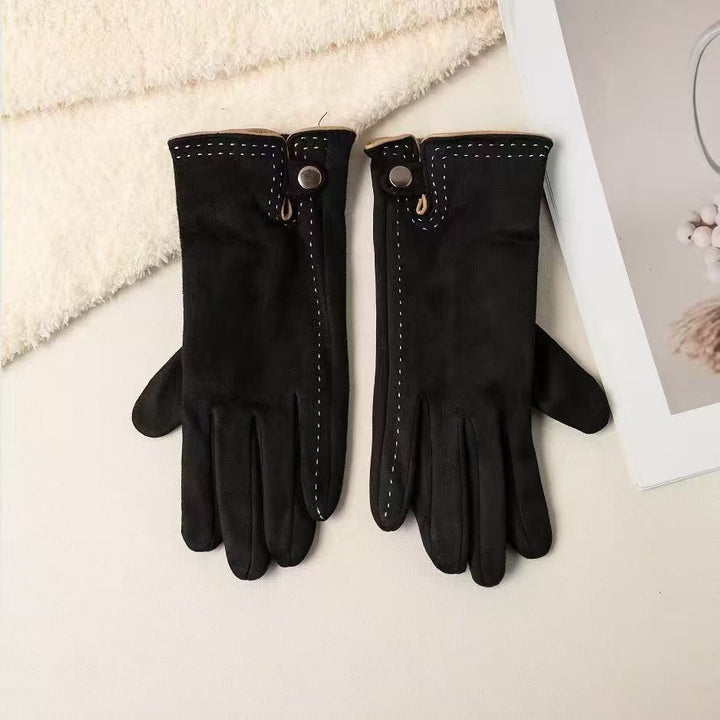 Touchscreen Compatible Soft Leather Gloves Bowlift
