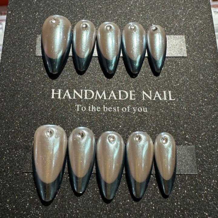 Handmade Elegant Press-On Nail Set