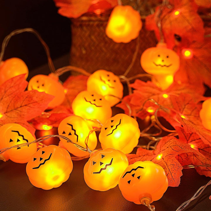 Decorative LED Pumpkin String Lights Bowlift