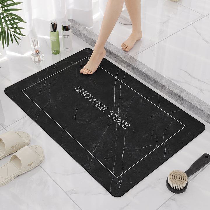 Elegant Marble Design Bathroom Mat Bowlift