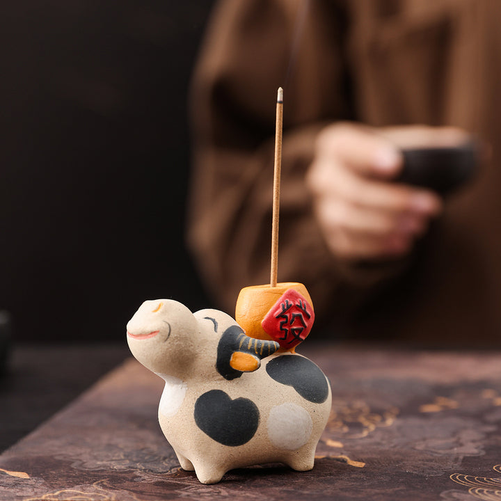 Charming Cow Figurine
