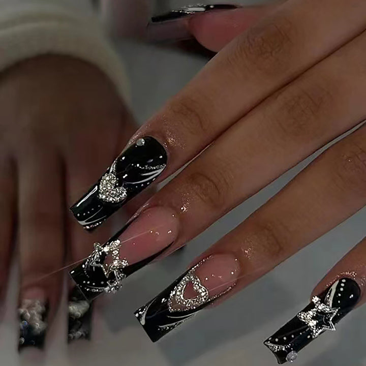 Decorative Long Press-On Nails Bowlift