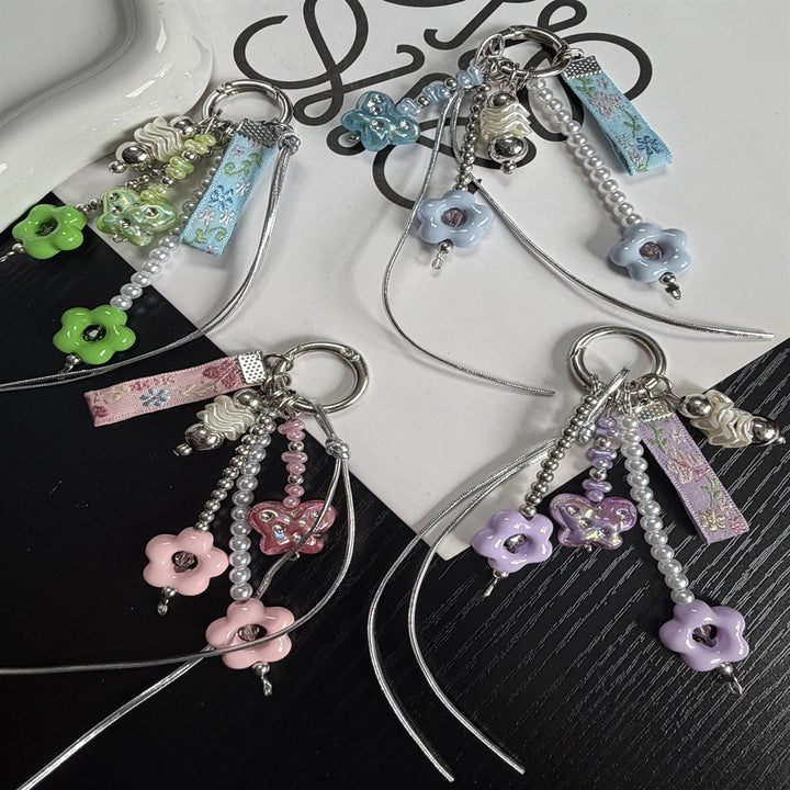 Decorative Flower Charm Keychain Bowlift 1790135187