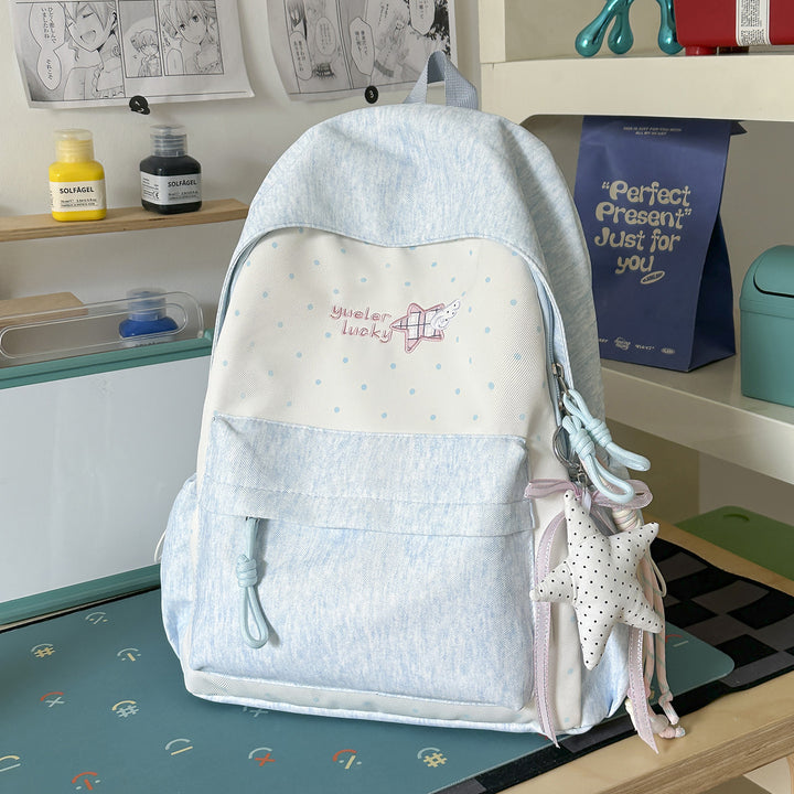 Adorable Star-Embellished School Backpack Bowlift