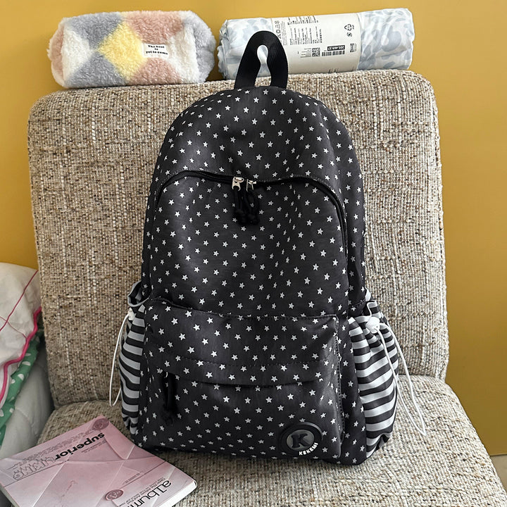 Cute Star-Patterned Backpack Bowlift