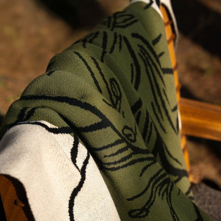 Floral Print Throw Blanket