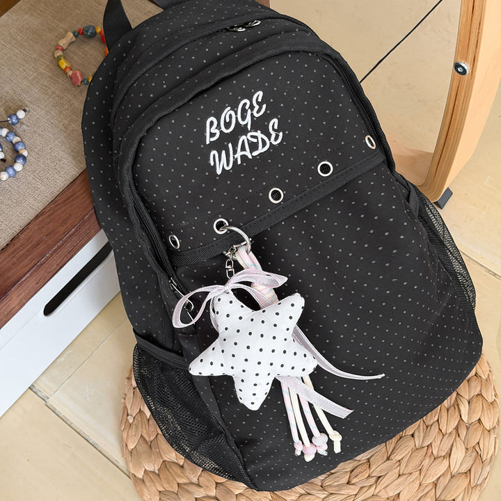 Polka Dot Casual Backpack Bowlift
