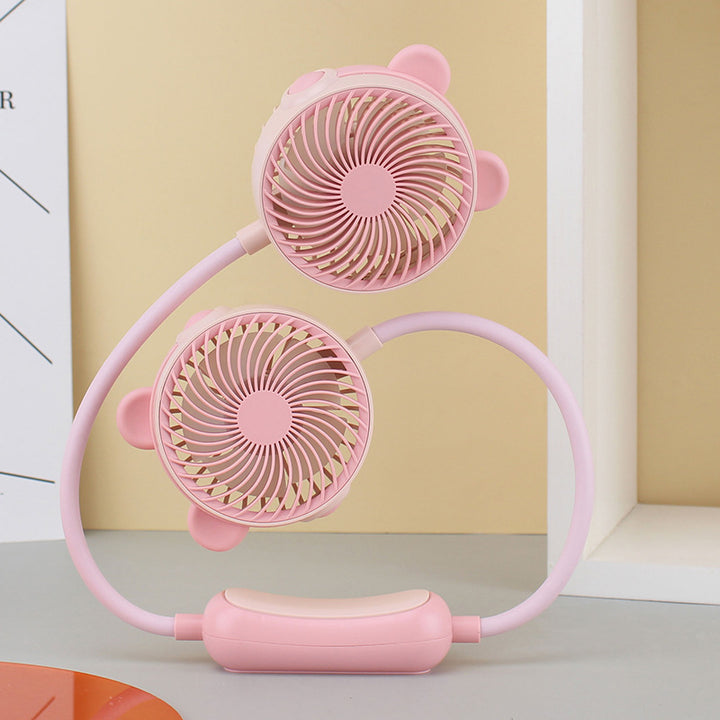 Ladies Portable Double Fan Bowlift