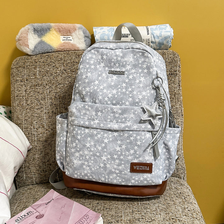 Stylish Star-Printed Casual Backpack Bowlift