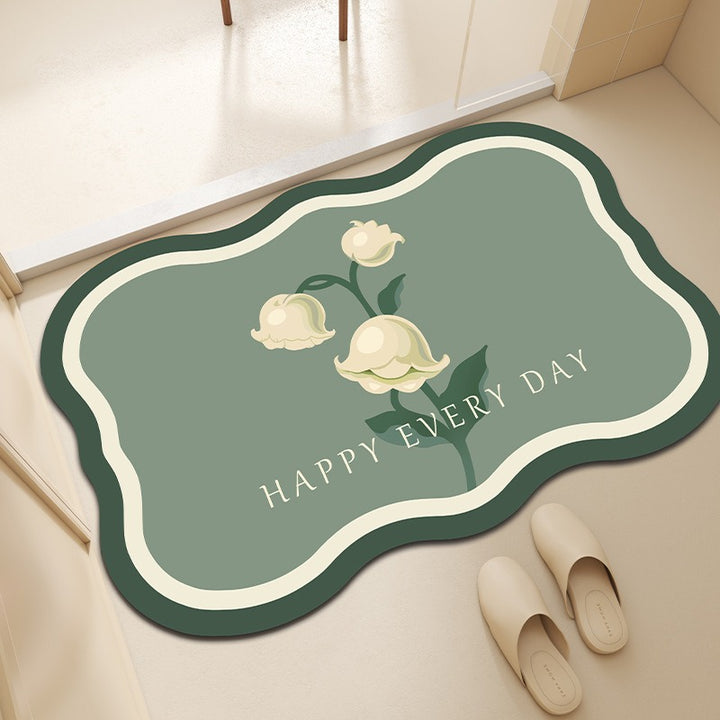 Floral-Designed Comfort Mat Bowlift
