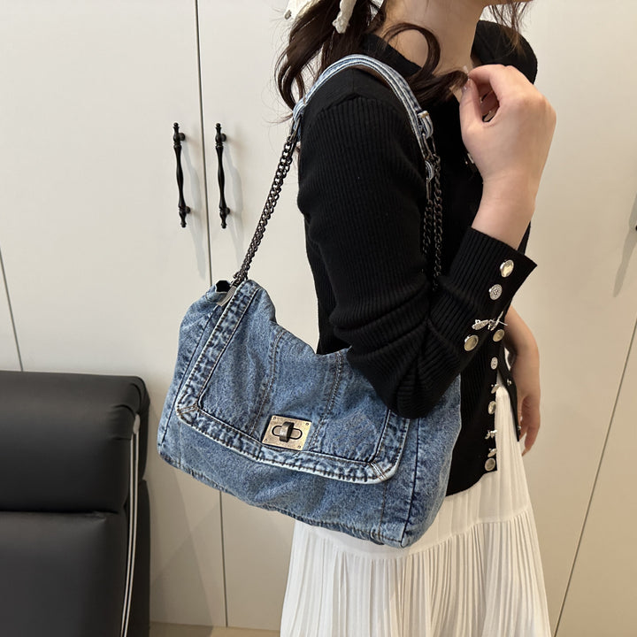 Chic Denim Satchel
