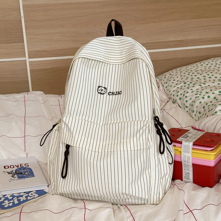 Striped Lightweight Backpack Bowlift
