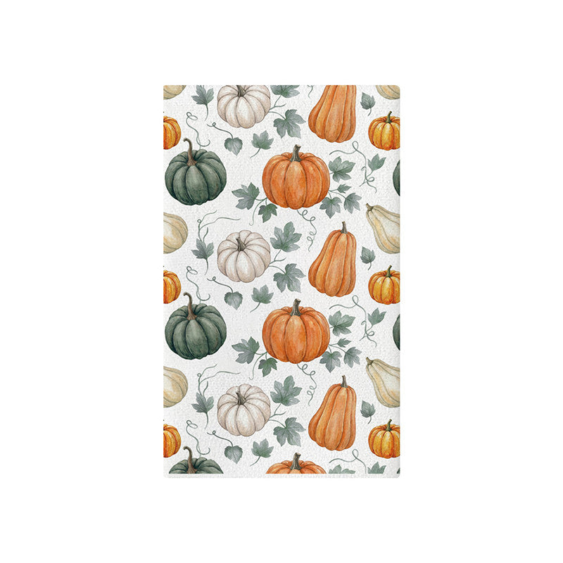 Autumn Harvest Decorative Cotton Kitchen Tea Towel