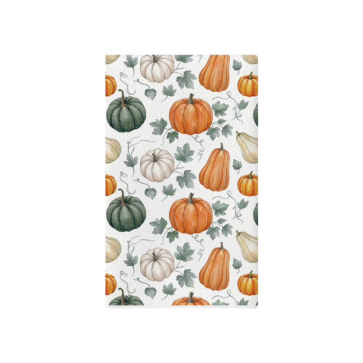 Autumn Harvest Decorative Cotton Kitchen Tea Towel