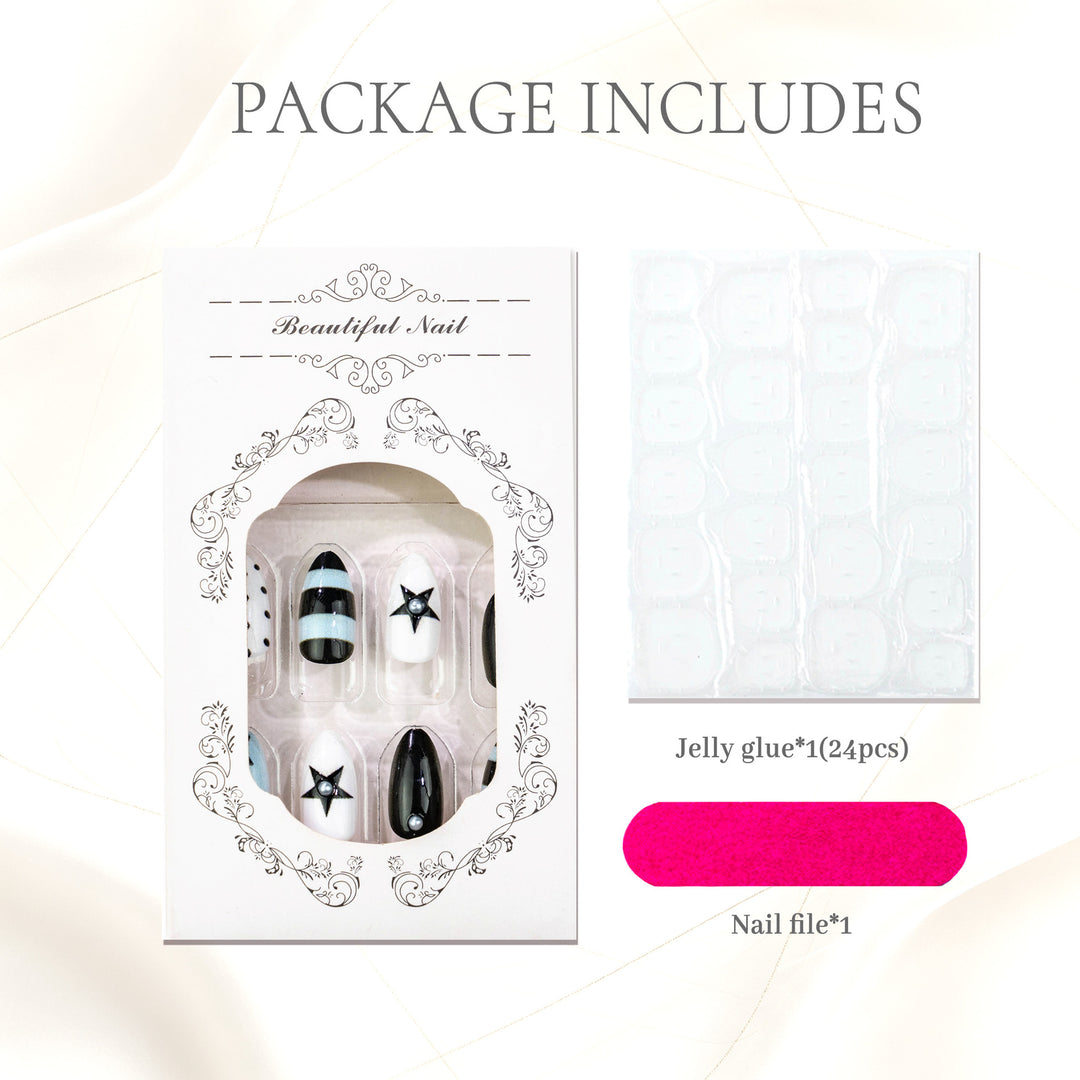 Artistic Gel Press-On Nail Set