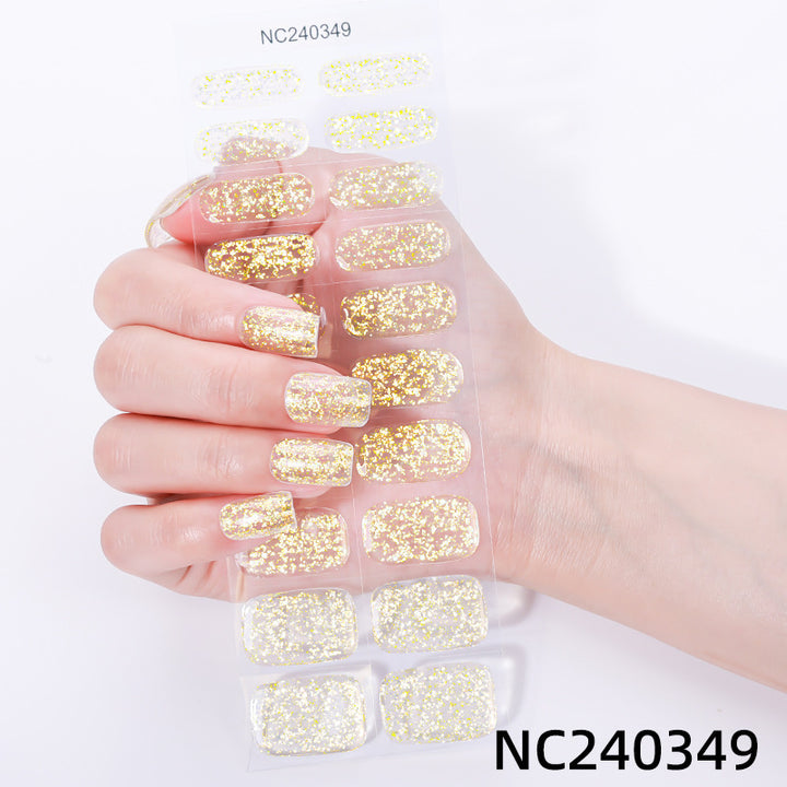 Glitter-Finish Nail Wraps