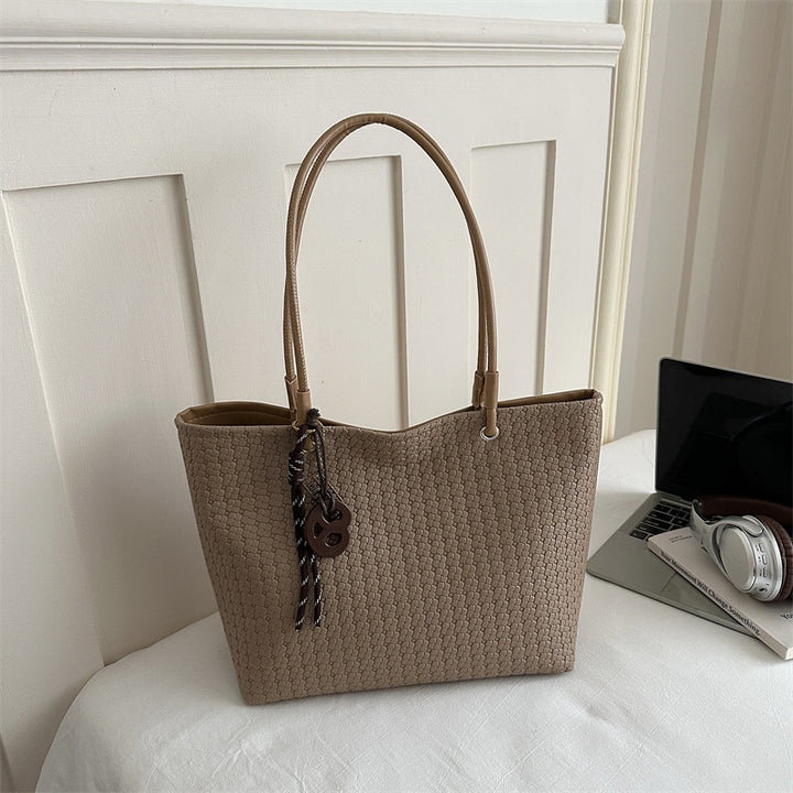 Woven Textured Tote Bag