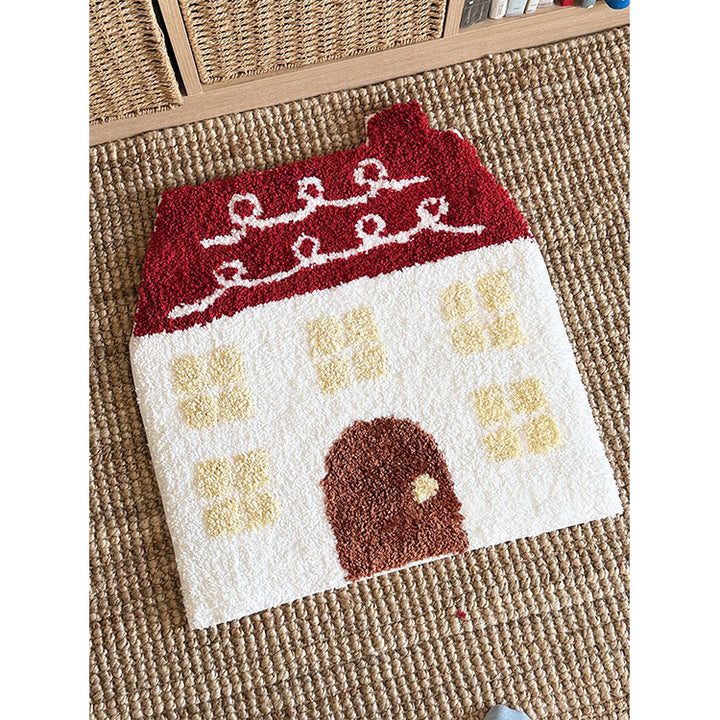 Whimsical House-Shaped Rug Bowlift
