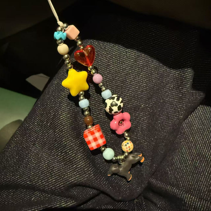 Playful Beaded Charm Phone Strap Bowlift 1790135886