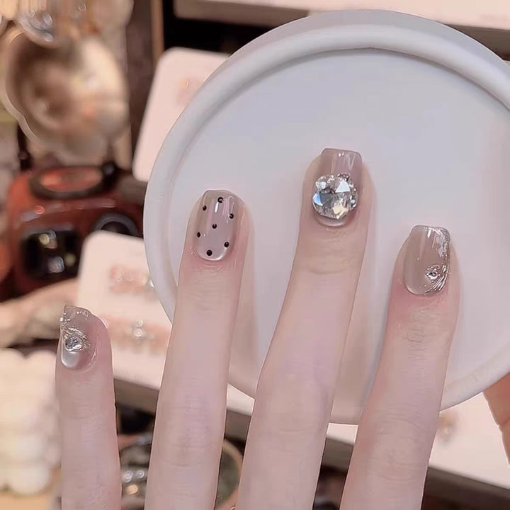 Glossy Square Tip Nail Enhancements