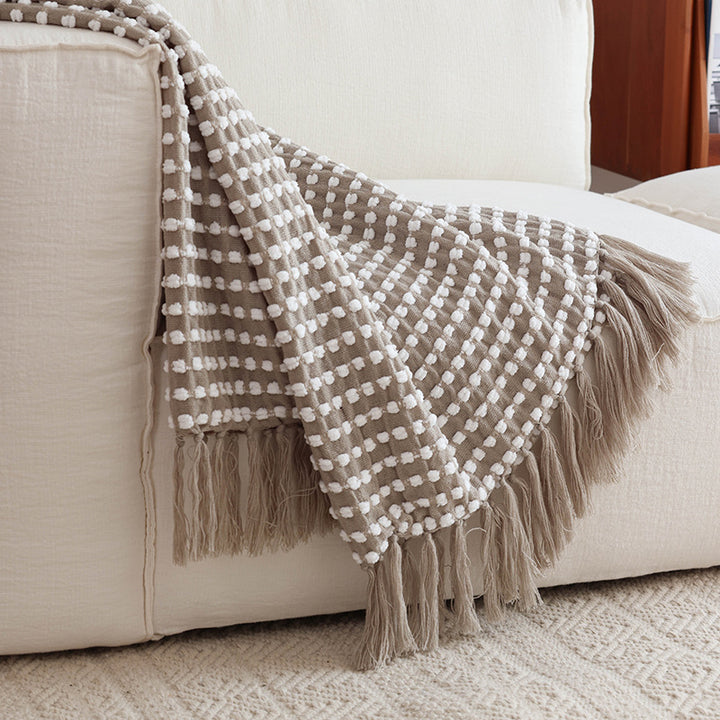Textured Woven Decorative Blanket