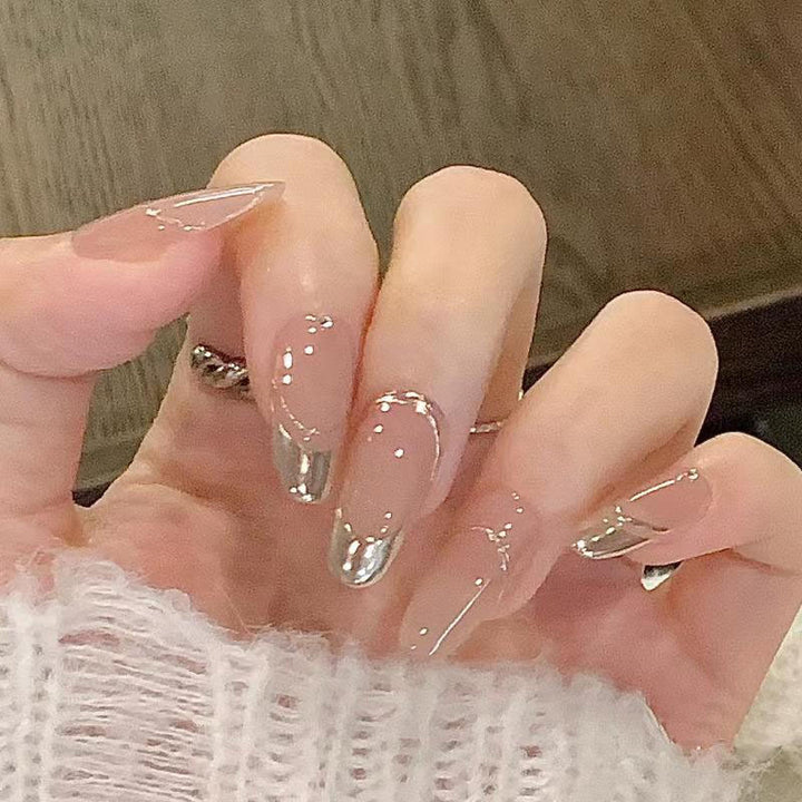 Premium Transparent Stiletto Press-On Nails