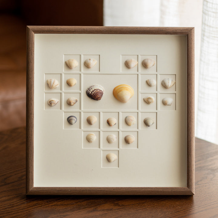 Elegant Shell Art Shadow Box