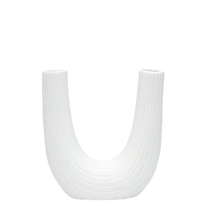 Unique Dual Chamber Ceramic Vase Bowlift