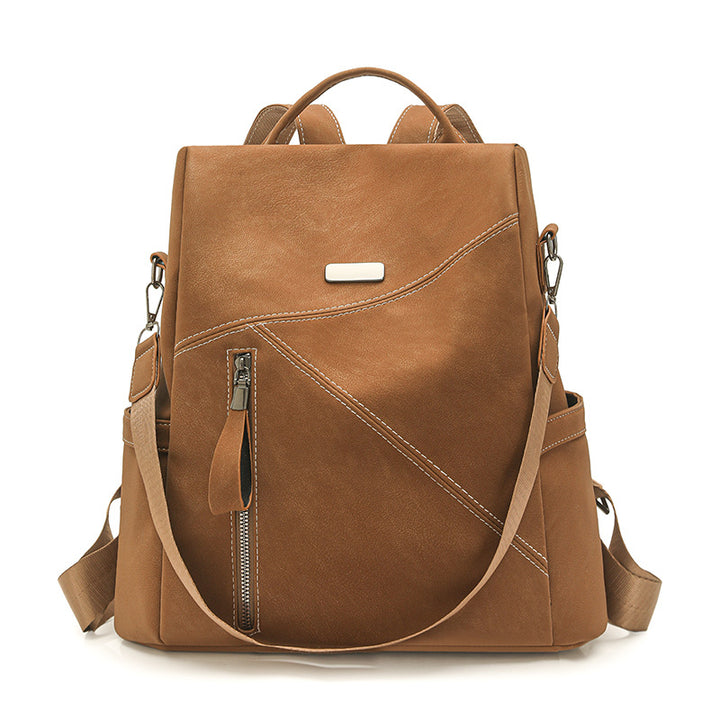Multi-Functional Leather Backpack Bowlift