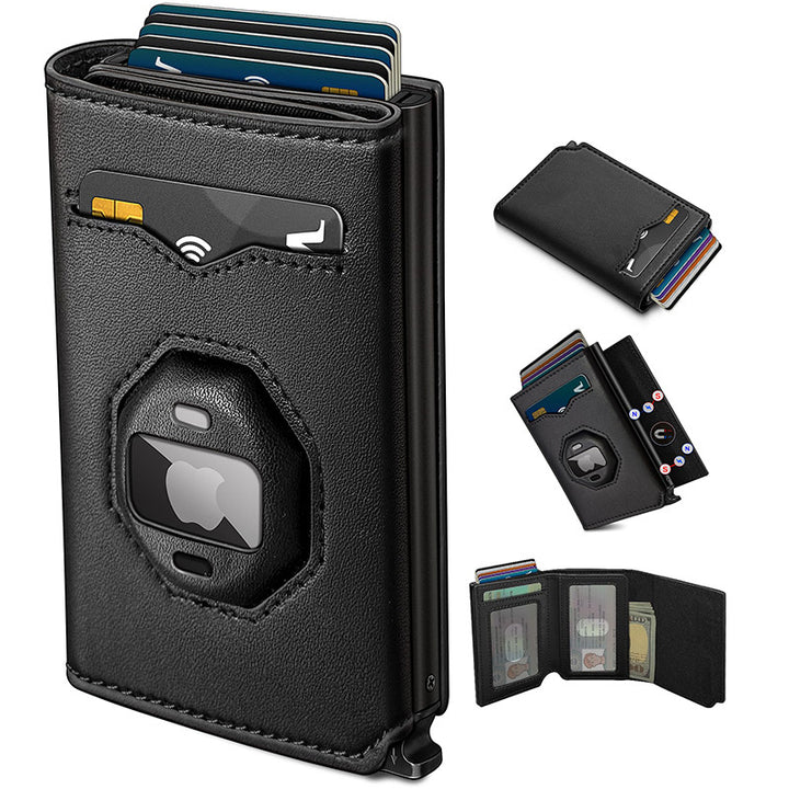Multifunctional Leather RFID Wallet Bowlift