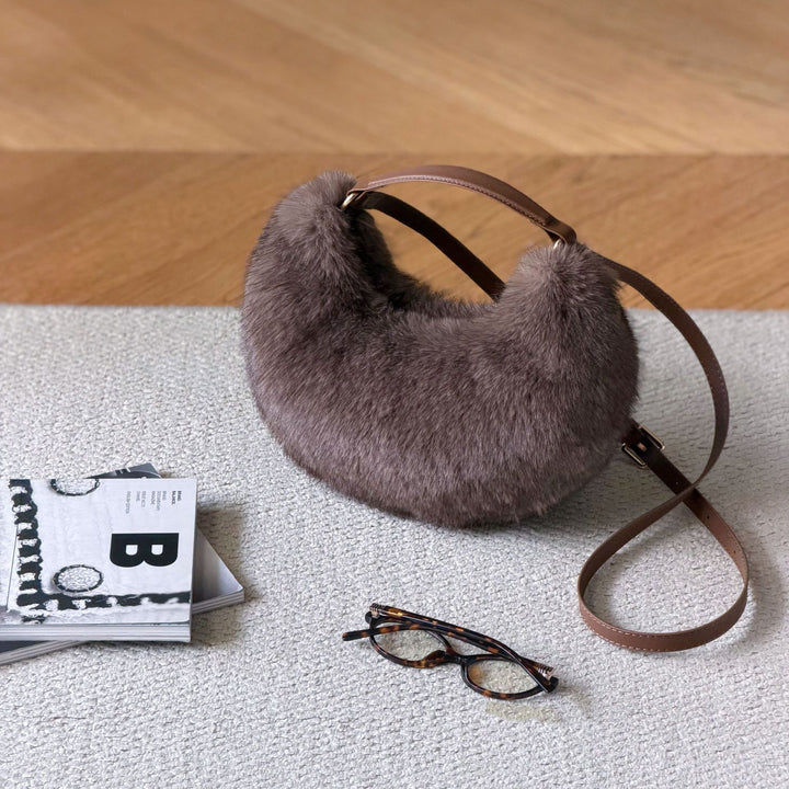 Faux Fur Handheld Bag