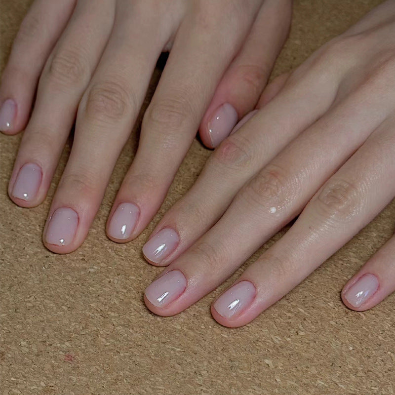 Glossy Nail Art Set with Sparkling Glitter Accents Bowlift