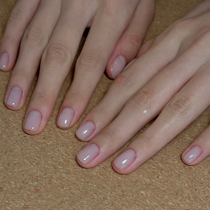 Glossy Nail Art Set with Sparkling Glitter Accents Bowlift