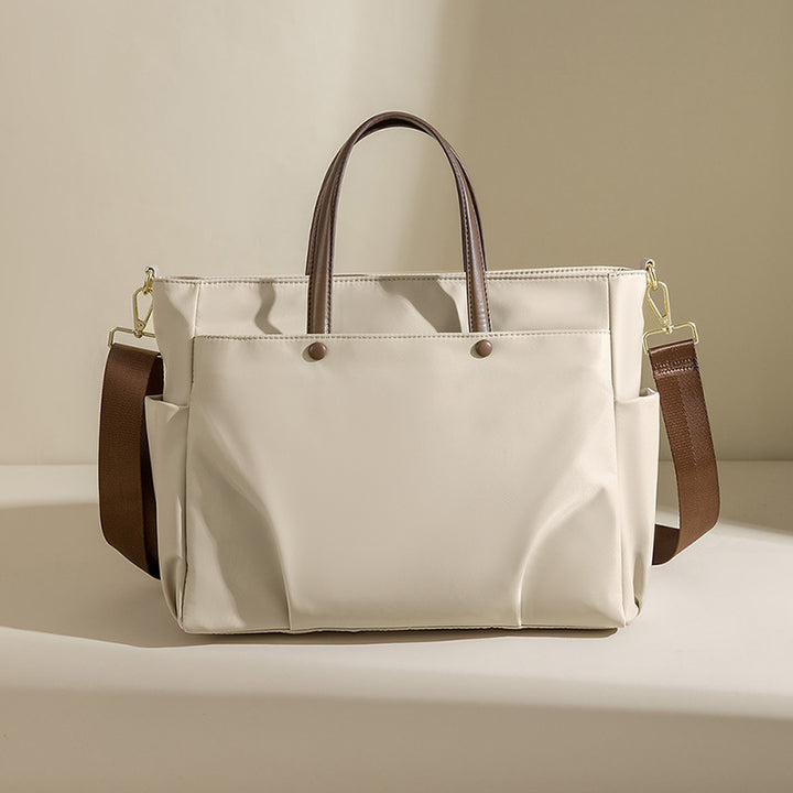 Versatile Multi-Pocket Tote Bag with Removable Strap