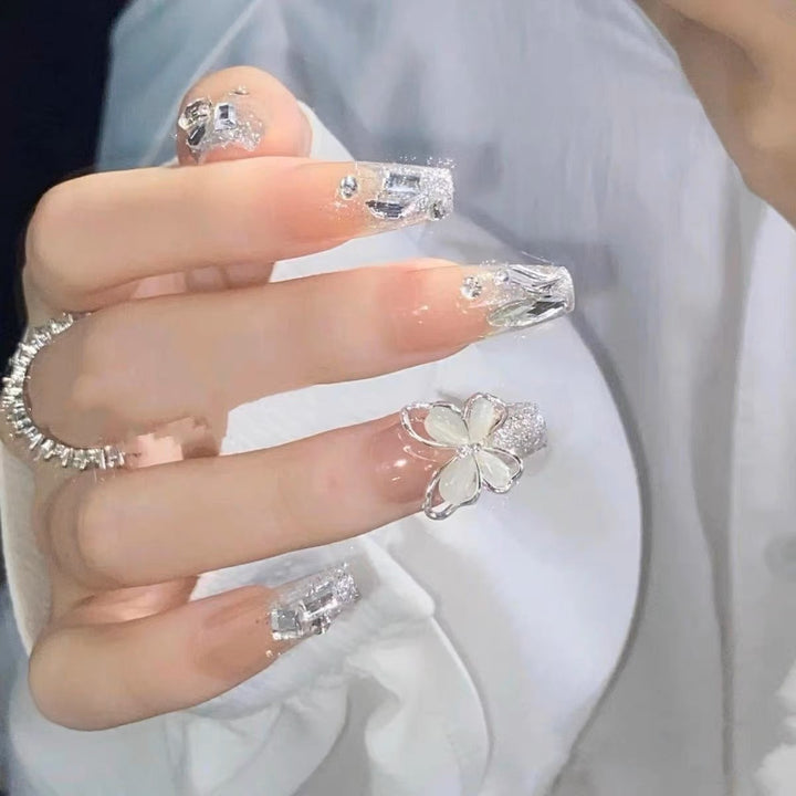 Whimsical Cat-Themed Press-On Nails Bowlift