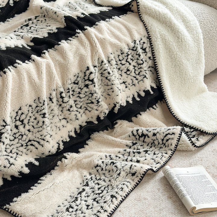 Plush Butterfly Sherpa Reversible Throw Blanket