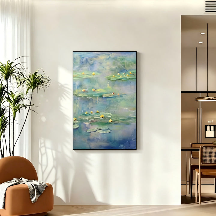 Water Lily Canvas Artwork for Home