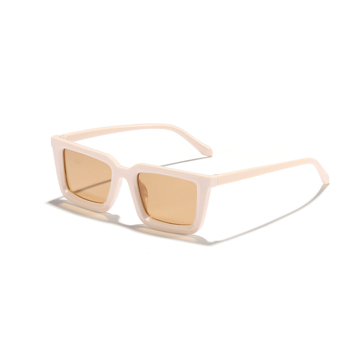 Women's modern square sunglasses with mirrored lenses Bowlift