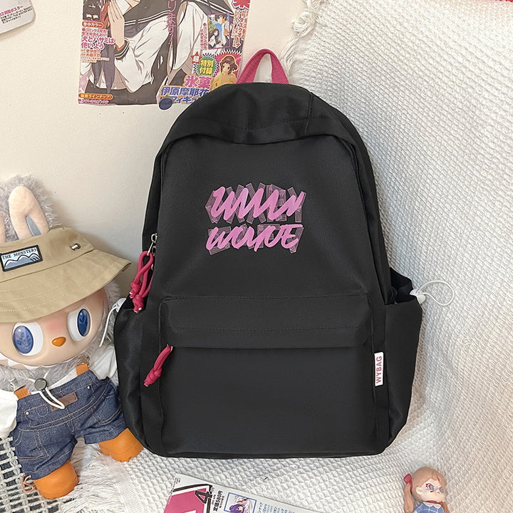 Trendy Graphic Print Backpack Bowlift