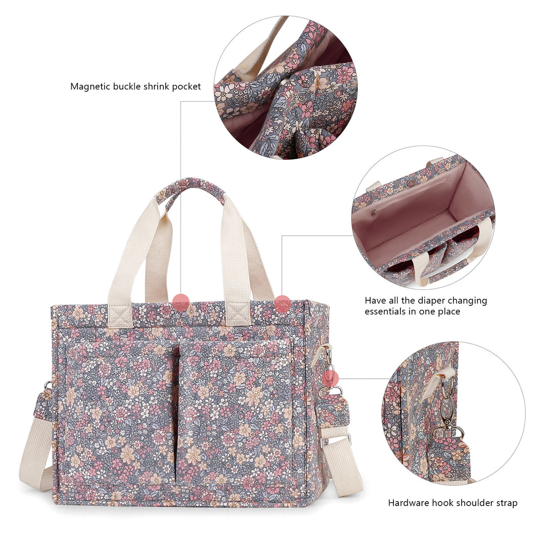 Flower pattern handbag Bowlift