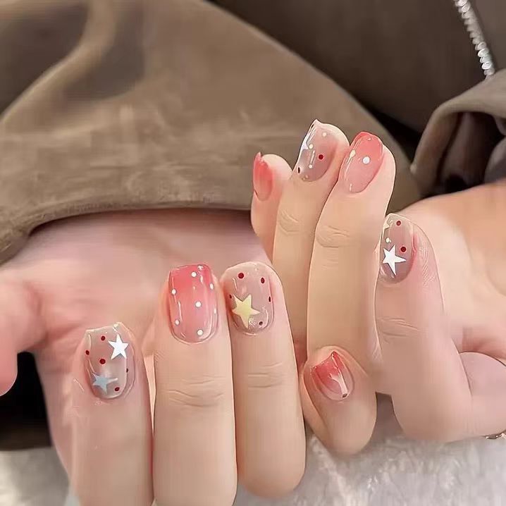 Floral Art Press-On Nails Bowlift